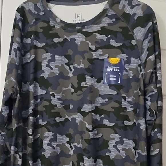 George Other - George Men's Camo Long Sleeve Tee